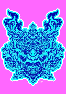 blue barong balinese aesth