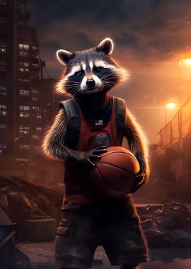 NBA player Racoon