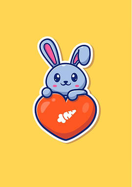 Rabbit Love Cartoon