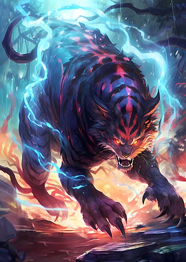 Powerful Lightning Tiger