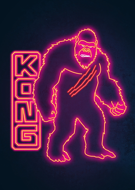 Neon Kong Red