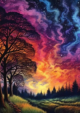 Beautiful Forest Sky Views