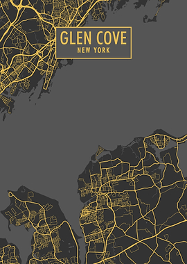 Glen Cove New NY Map