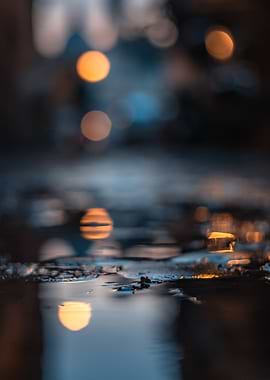 Reflection Bokeh lights