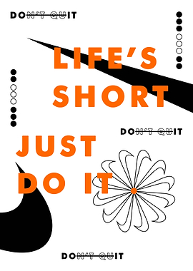 life s short with flower