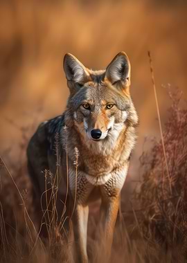 Fierce coyote