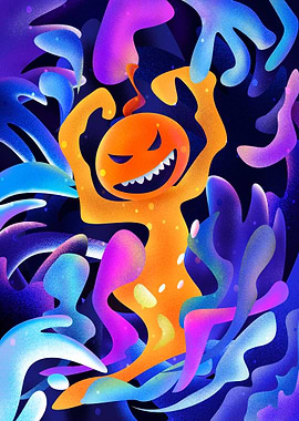 Halloween Pumpkin Ghost