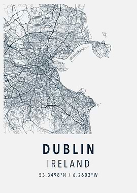 dublin simple map