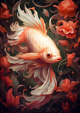 The red flower fish