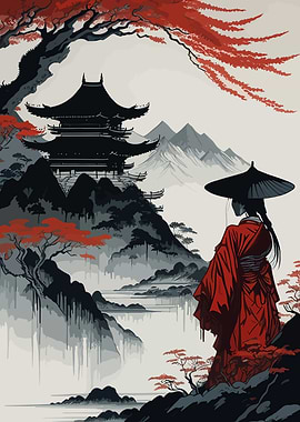 Japanese Vintage Landscape