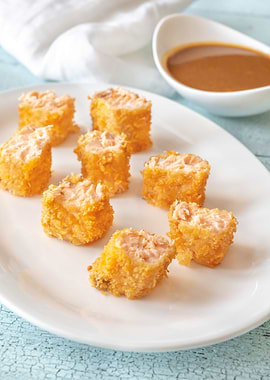 Salmon tempura