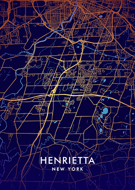 Henrietta NY Map