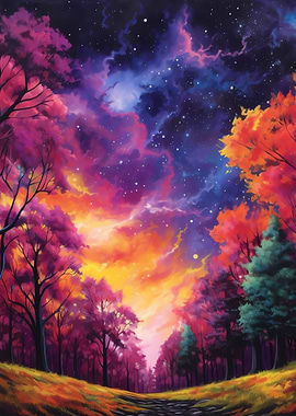 Red Skies in The Forest