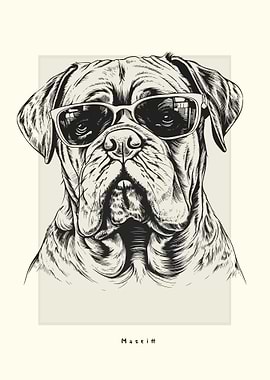 Mastiff Illustration