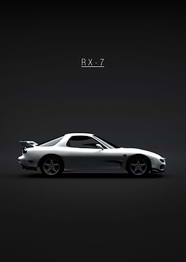 Mazda RX7 1999 White