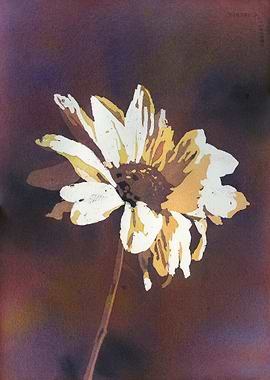 Sunflower watercolor art