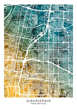 Albuquerque New Mexico Map