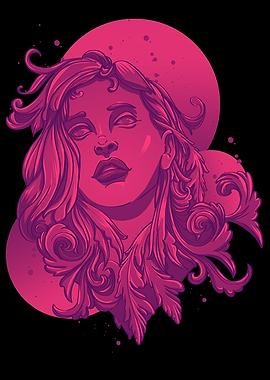 Neo Nymph Vaporwave Girl