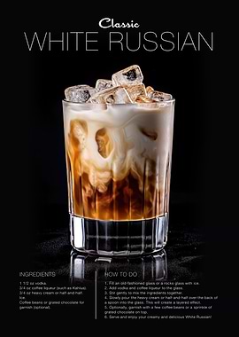 White Russian Cocktail