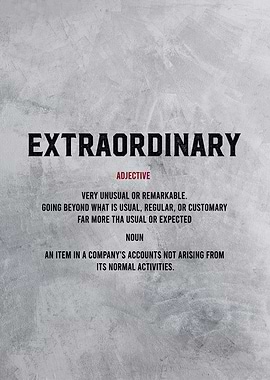extraordinary dictionary