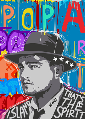 Iconic character pop art