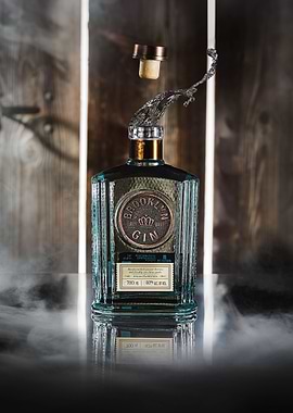 American Gin in wood crate