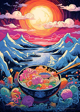 ramen japanese retro