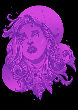 Neo Nymph Vaporwave Girl