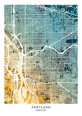 Portland Oregon Map
