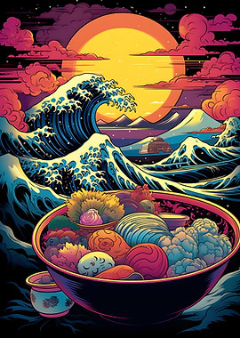 ramen japanese retro