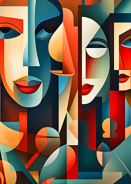 Cubism wall art