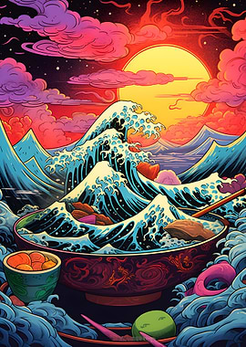 ramen japanese retro