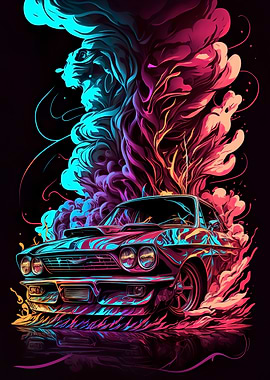 Trending Retro Racing Car