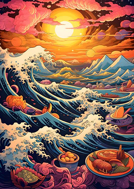 ramen japanese retro