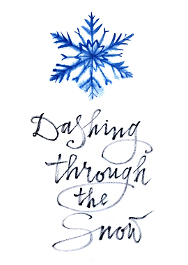 Blue snowflake for winter