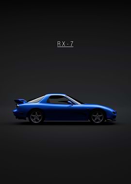 Mazda RX7 1999 Blue