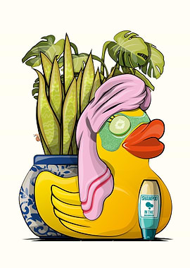 Rubber Duck in Bathroom