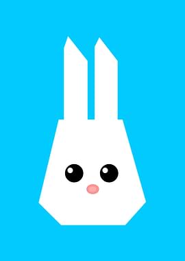 cute rabbit minimalism