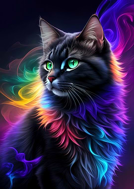Mystical Black Cat
