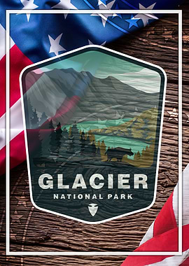 Glacier Park Poster