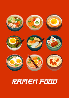 Ramen Food Cartoon