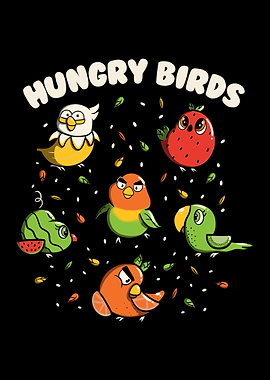 Hungry Birds Fruit Parrots