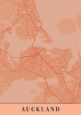 Auckland Orange Map