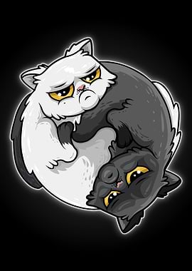 Cat Yin Yang Grumpy Cat