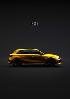 Audi RS3 2021 8Y Yellow