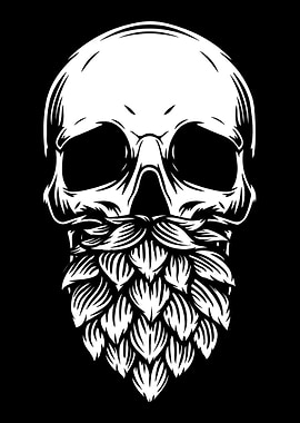 Home Brewing Beer Skull