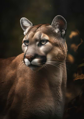 Wild cougar