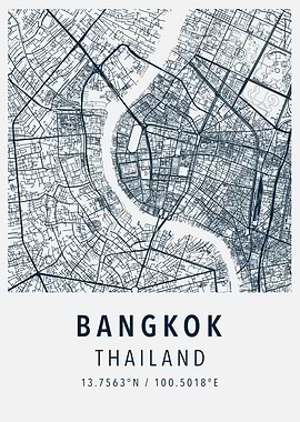bangkok simple map