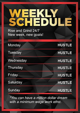 weekly schedule to success