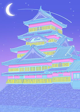 Castle Japan Pop Art